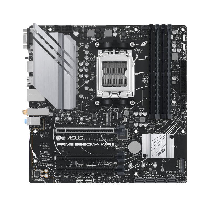 ASUS PRIME B650M-A WIFI II 4DDR5 2XM.2 MOTHERBOARD (HDMI, DP, VGA) WIFI+BT